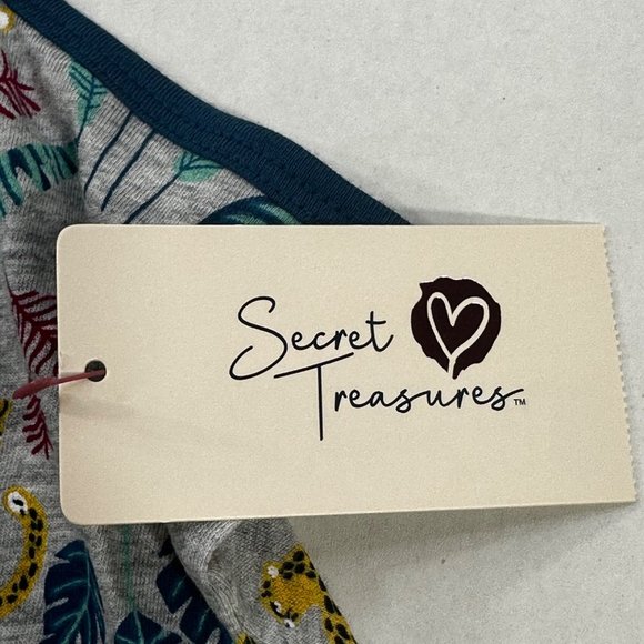 Secret Treasures Women's Size XL 16-18 Sleep Tank Top Leopard Leaves New With Ta - Picture 3 of 10